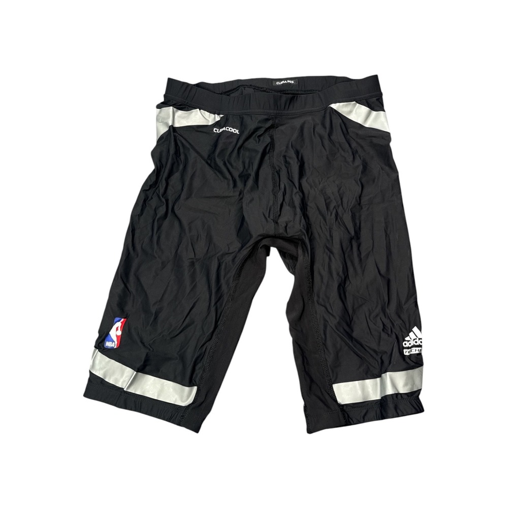 Adidas Techfit NBA Compression Shorts Mens Large Tall Black Reflective Clima365